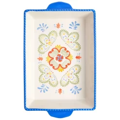 Laurie Gates Tierra Hand Painted Stoneware 6 Piece Bakeware Set -Home-Kitchen 5960827 ALT2