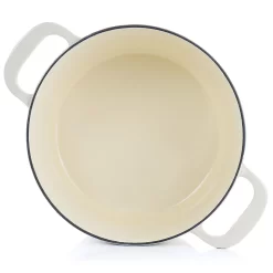 Gibson Everyday Enameled Cast Iron 7 Quart Dutch Oven With Lid In Cream 8 Gibson Everyday Enameled Cast Iron 7 Quart Dutch Oven With Lid In Cream -Home-Kitchen 5960837 ALT2