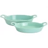 Martha Stewart Stoneware 2 Piece Oval Baker Set In Mint 1 Martha Stewart Stoneware 2 Piece Oval Baker Set In Mint -Home-Kitchen 5960840