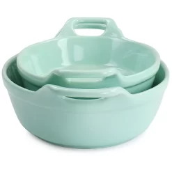 Martha Stewart Stoneware 2 Piece Oval Baker Set In Mint 8 Martha Stewart Stoneware 2 Piece Oval Baker Set In Mint -Home-Kitchen 5960840 ALT2