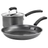 Gibson Everyday Highberry 3 Piece Nonstick Carbon Steel Cookware Set In Grey -Home-Kitchen 5961051
