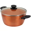 Eco Friendly Home Hummington 4.5 Quart Dutch Oven With Lid In Metallic Copper