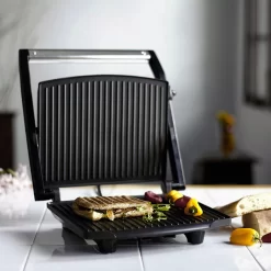 Brentwood Select TS-651 Compact Non-Stick Panini Press & Sandwich Maker, Stainless Steel -Home-Kitchen 5961142 ALT2