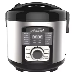 Brentwood Select 12 Function Stainless Steel Multi-Cooker In Black