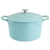Gibson Everyday Enameled Cast Iron 7 Quart Dutch Oven With Lid In Turquoise -Home-Kitchen 5961182