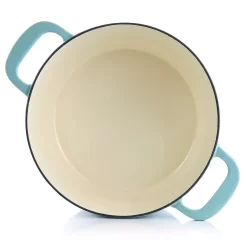 Gibson Everyday Enameled Cast Iron 7 Quart Dutch Oven With Lid In Turquoise -Home-Kitchen 5961182 ALT2
