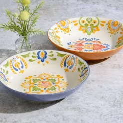 Laurie Gates Tierra 2 Piece Round Stoneware Dinner Bowl Set In Assorted Designs -Home-Kitchen 5961190 ALT3