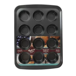 Gibson 12-Cup Bakers Friend Nonstick Steel Muffin Pan 7 Gibson 12-Cup Bakers Friend Nonstick Steel Muffin Pan -Home-Kitchen 5961205 ALT