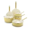 GreenPan Reserve Hard-Anodized Healthy Ceramic Nonstick 10-pc. Cookware Set -Home-Kitchen 5978986 Yellow