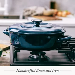 Merten & Storck German Enameled Iron 4.5-qt. Casserole Braiser 9 Merten & Storck German Enameled Iron 4.5-qt. Casserole Braiser -Home-Kitchen 5980350 ALT