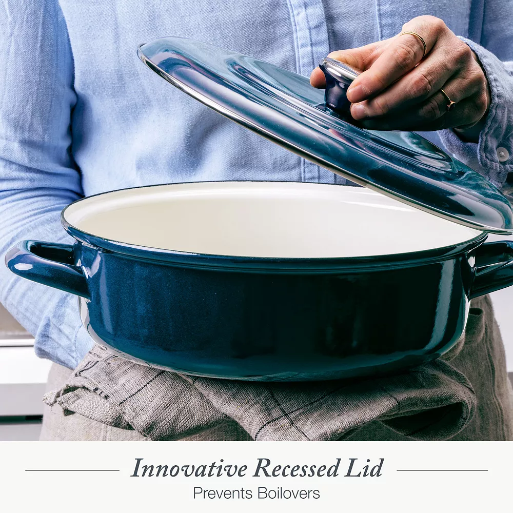 Merten & Storck German Enameled Iron 4.5-qt. Casserole Braiser 6 Merten & Storck German Enameled Iron 4.5-qt. Casserole Braiser - Image 4