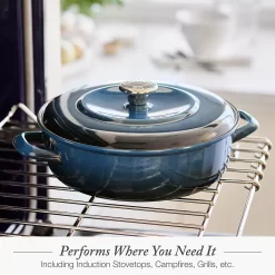 Merten & Storck German Enameled Iron 4.5-qt. Casserole Braiser 13 Merten & Storck German Enameled Iron 4.5-qt. Casserole Braiser -Home-Kitchen 5980350 ALT6