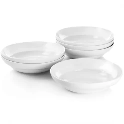 Gibson Everyday 6 Piece 9in Ceramic Pasta Bowl Set In White 8 Gibson Everyday 6 Piece 9in Ceramic Pasta Bowl Set In White -Home-Kitchen 5983490 ALT2