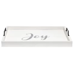 Elegant Designs Decorative Wood Serving Tray With Handles, 15.50" X 12", "Joy" 7 Elegant Designs Decorative Wood Serving Tray With Handles, 15.50" X 12", "Joy" -Home-Kitchen 5987384 ALT