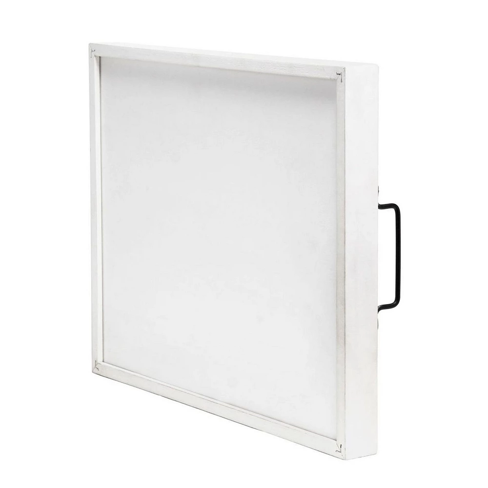 Elegant Designs Decorative Wood Serving Tray With Handles, 15.50" X 12", "Joy" 6 Elegant Designs Decorative Wood Serving Tray With Handles, 15.50" X 12", "Joy" - Image 4