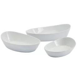 Denmark 3-pc. Porcelain Oval Nesting Bowl Set