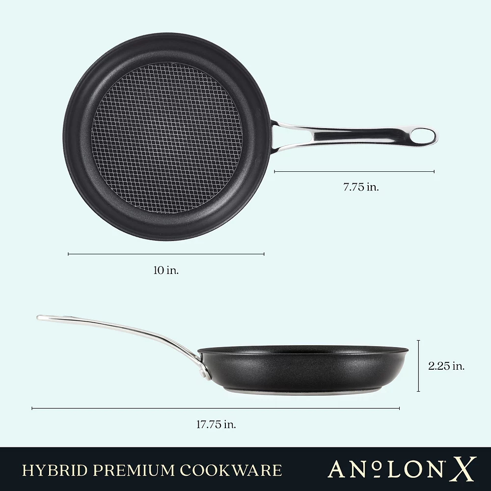Anolon X Hybrid Nonstick 10-in. Induction Frypan 4 Anolon X Hybrid Nonstick 10-in. Induction Frypan - Image 2