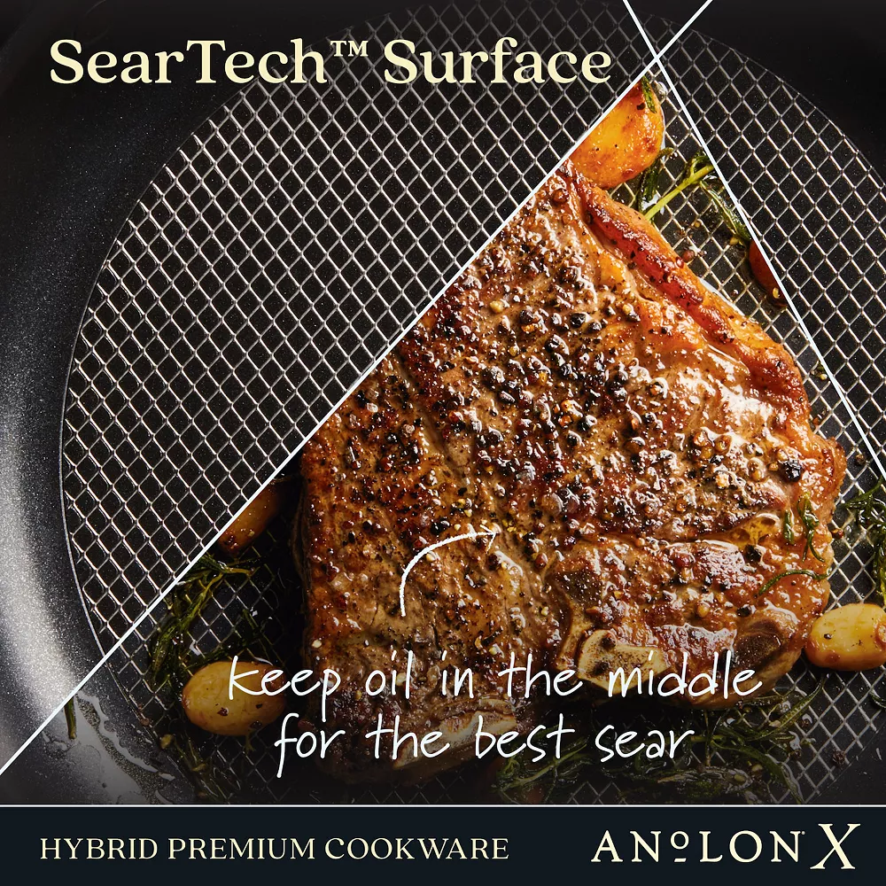 Anolon X Hybrid Nonstick 10-in. Induction Frypan 8 Anolon X Hybrid Nonstick 10-in. Induction Frypan - Image 6