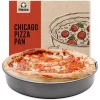 Chef Pomodoro Chicago Deep Dish Pizza Pan, 12-Inch, Hard Anodized Aluminum, Pre-Seasoned Bakeware Kitchenware (12-Inch) -Home-Kitchen 6008380