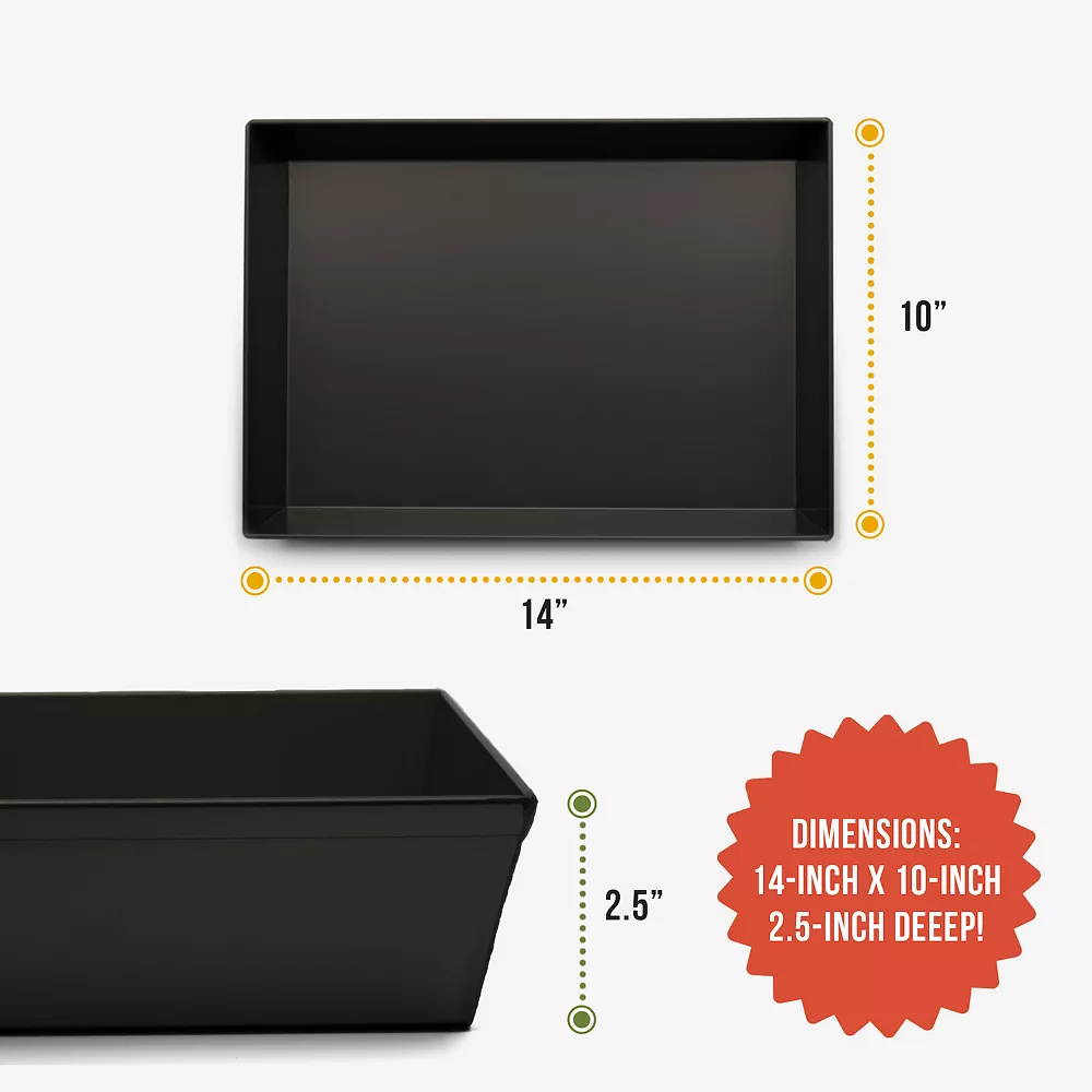 Chef Pomodoro Detroit Style Pizza Pan, 14 X 10-Inch, Hard Anodized Aluminum, Pre-Seasoned Bakeware Kitchenware 5 Chef Pomodoro Detroit Style Pizza Pan, 14 X 10-Inch, Hard Anodized Aluminum, Pre-Seasoned Bakeware Kitchenware - Image 3