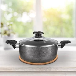 Brentwood Dutch Oven Aluminum Non-Stick 10 Qt-Gray -Home-Kitchen 6012917 ALT