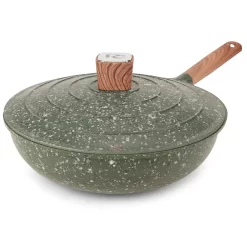 Phantom Chef Granite Collection 12-in. Deep Frypan