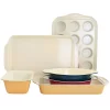 Spice By Tia Mowry Savory Saffron 6 Piece Ceramic Nonstick Bakeware Set In Multi -Home-Kitchen 6034039