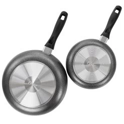 Oster Cocina Clairborne 2 Piece Nonstick Aluminum Frying Pan Set In Charcoal Grey -Home-Kitchen 6034972 ALT3