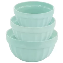 Gibson Home 3 Piece Stoneware Bowl Set In Turquoise -Home-Kitchen 6035003 ALT3