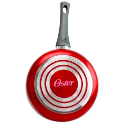 Oster Cocina Herscher 2.5 Quart Aluminum Sauce Pan With Tempered Glass Lid In Red -Home-Kitchen 6035008 ALT