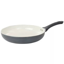 Oster Cocina Ridge Valley 12 Inch Aluminum Nonstick Frying Pan In Grey