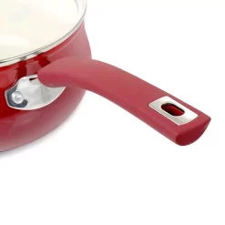 Oster Cocina Corbett 3.1 Quart Nonstick Aluminum Saucepan In Red -Home-Kitchen 6036055 ALT3