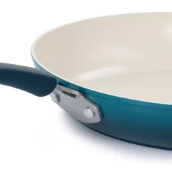 Oster Cocina Corbett 12 Inch Nonstick Aluminum Frying Pan In Blue 8 Oster Cocina Corbett 12 Inch Nonstick Aluminum Frying Pan In Blue -Home-Kitchen 6036200 ALT2