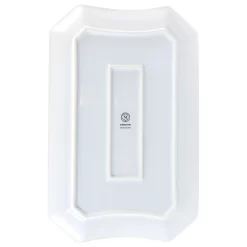 Gibson Home Botanical Garden 14 Inch Fine Ceramic Serving Platter In White 9 Gibson Home Botanical Garden 14 Inch Fine Ceramic Serving Platter In White -Home-Kitchen 6036242 ALT3