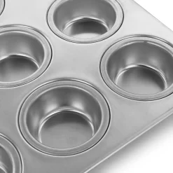 Oster Cocina Baker's Glee 12 Cup Aluminum Muffin Pan In Silver -Home-Kitchen 6036810 ALT3