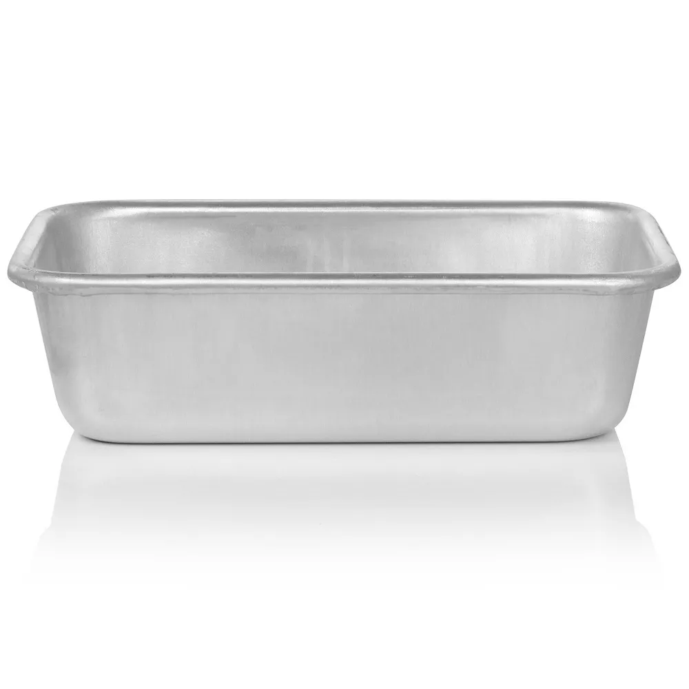 Oster Cocina Baker's Glee 9 Inch X 5.3 Inch Aluminum Rectangle Loaf Pan In Silver 4 Oster Cocina Baker's Glee 9 Inch X 5.3 Inch Aluminum Rectangle Loaf Pan In Silver - Image 2