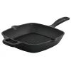 Oster Cocina Castaway 10 Inch Square Cast Iron Grill Pan With Pouring Spouts -Home-Kitchen 6036865