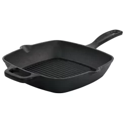 Oster Cocina Castaway 10 Inch Square Cast Iron Grill Pan With Pouring Spouts
