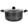 Oster Cocina Pallermo 9 Qt Aluminum Dutch Oven With Lid In Charcoal -Home-Kitchen 6036896