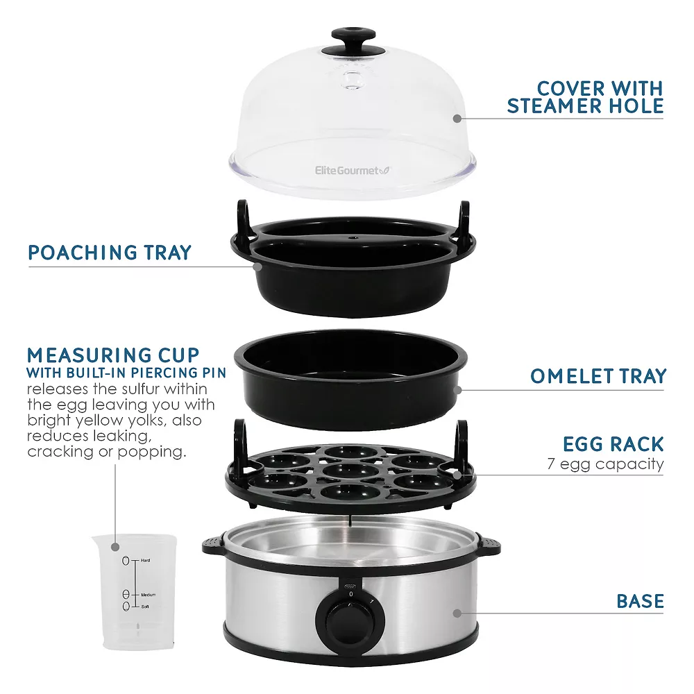 Elite Stainless Steel Automatic Egg Cooker 7 Elite Stainless Steel Automatic Egg Cooker - Image 5