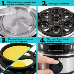 Elite Stainless Steel Automatic Egg Cooker 13 Elite Stainless Steel Automatic Egg Cooker -Home-Kitchen 6036975 ALT5