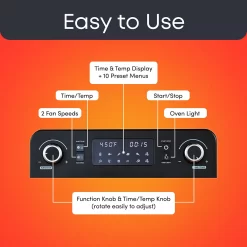 Elite Programmable French Door Air Fryer Oven -Home-Kitchen 6044873 ALT4