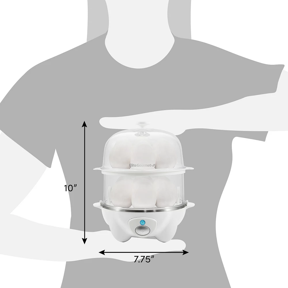 Elite Automatic 2-Tier Egg Cooker & Steamer 7 Elite Automatic 2-Tier Egg Cooker & Steamer - Image 5