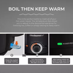 Elite 1.2-Liter Electric Honeypot Glass Kettle -Home-Kitchen 6044882 ALT2