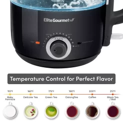 Elite 1.2-Liter Electric Honeypot Glass Kettle -Home-Kitchen 6044882 ALT3
