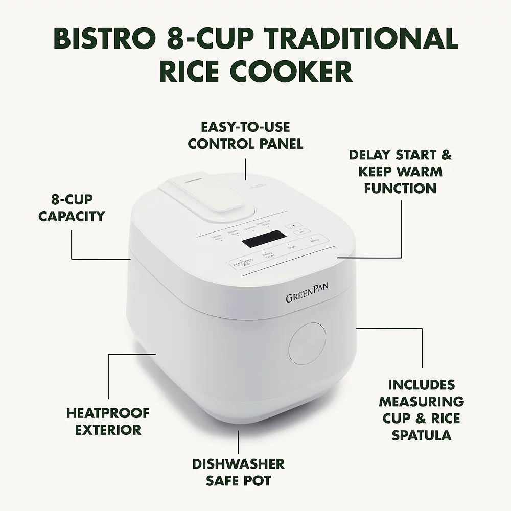 GreenPan Electrics 8-Cup Rice Cooker 7 GreenPan Electrics 8-Cup Rice Cooker - Image 5