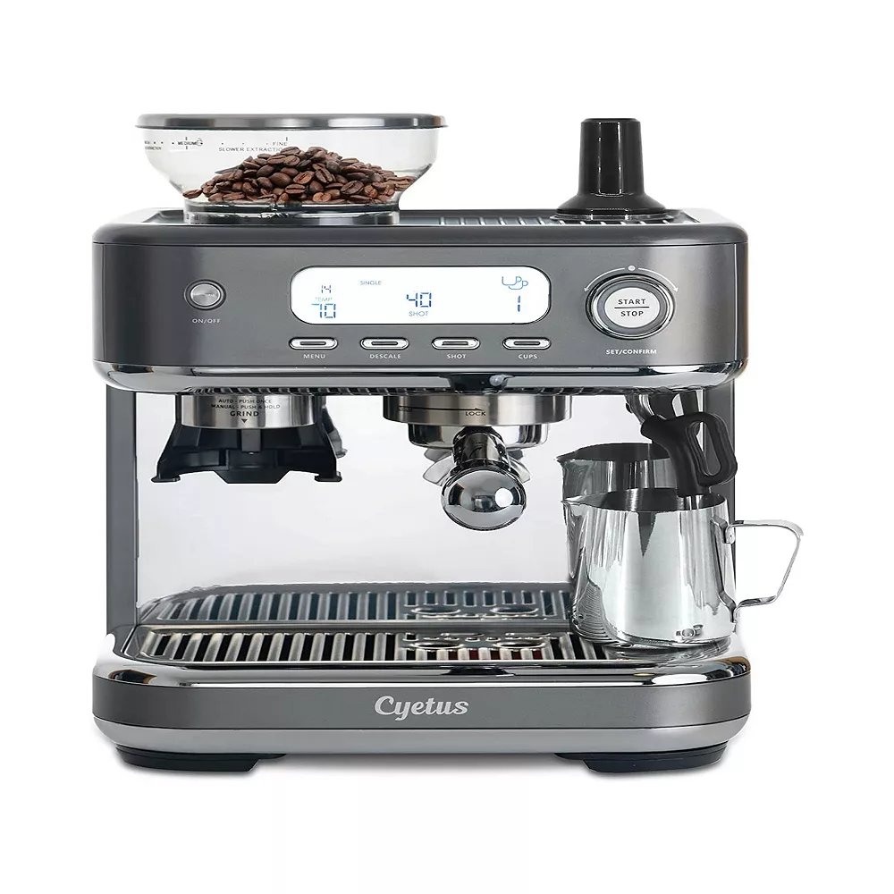 Cyetus All In One Espresso Machine For Home Barista With Coffee Grinder And Milk Steam Wand For Espresso, Cappuccino, And Latte 3 Cyetus All In One Espresso Machine For Home Barista With Coffee Grinder And Milk Steam Wand For Espresso, Cappuccino, And Latte