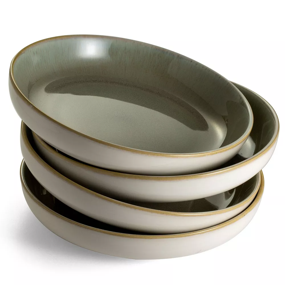 Sango Resona Moss Green 4-pc. Dinner Bowl Set 3 Sango Resona Moss Green 4-pc. Dinner Bowl Set