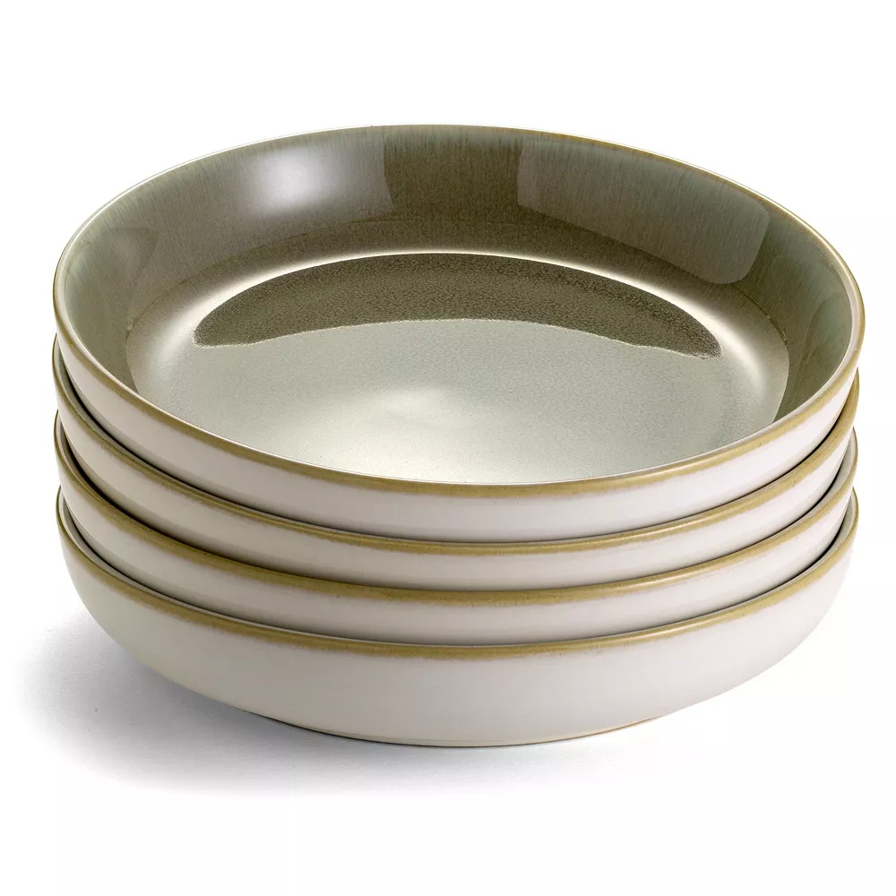 Sango Resona Moss Green 4-pc. Dinner Bowl Set 5 Sango Resona Moss Green 4-pc. Dinner Bowl Set - Image 3