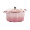 Crock-Pot Artisan 2 Piece 5 Quarts Enameled Cast Iron Dutch Oven In Blush Pink -Home-Kitchen 6101757
